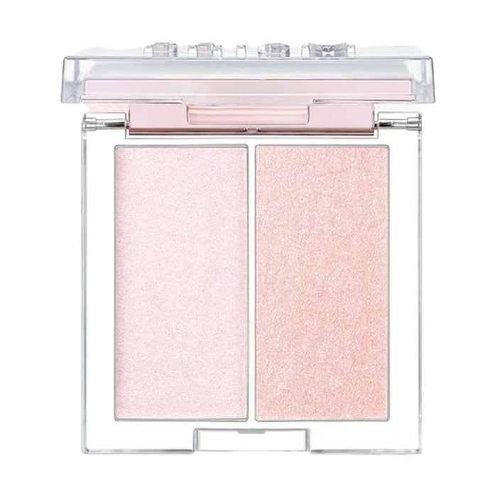 Компактний хайлайтер для обличчя Clio Prism Highlighter Duo 02 Lavender Voyage, 5.6 г